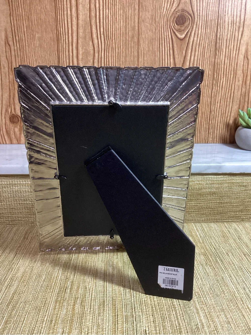 ZGallerie Metal Textured Photo Frame - Silver Holds 5x7
